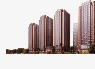 高清创意效果合成城市建筑免抠