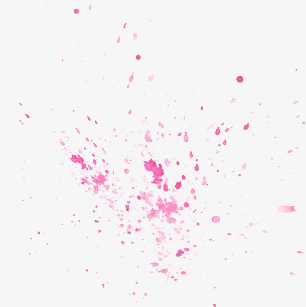 紫红色点状色彩涂鸦免抠