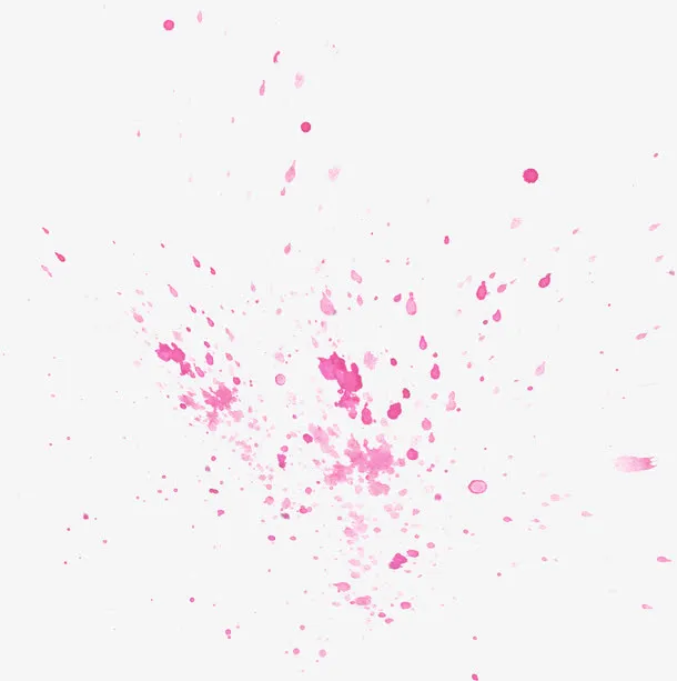 紫红色点状色彩涂鸦免抠