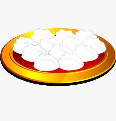 卡通饺子免抠