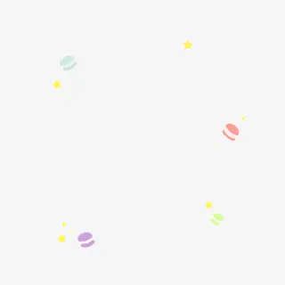 卡通蛋糕漂浮元素免抠