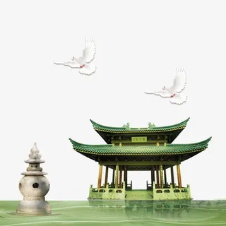 水墨烟雨江南免抠