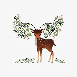 梅花鹿免抠