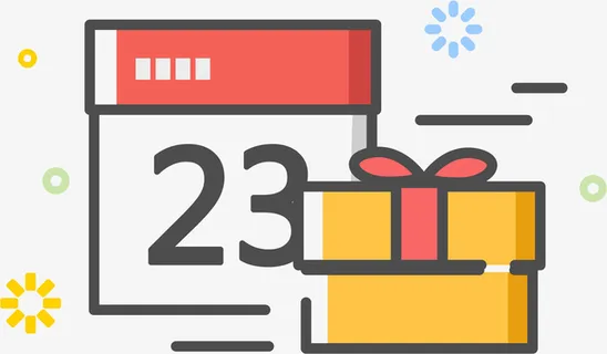 手绘黄色礼盒免抠图免抠