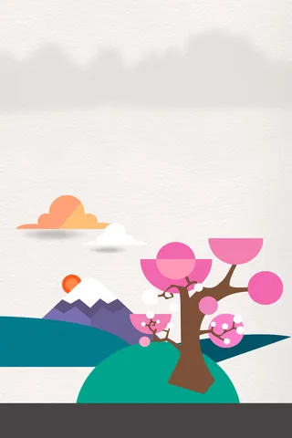 扁平化立春海报高清