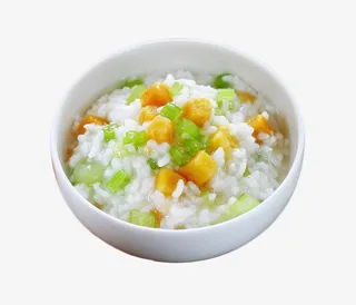 广式特色甜粥青菜番薯粥免抠