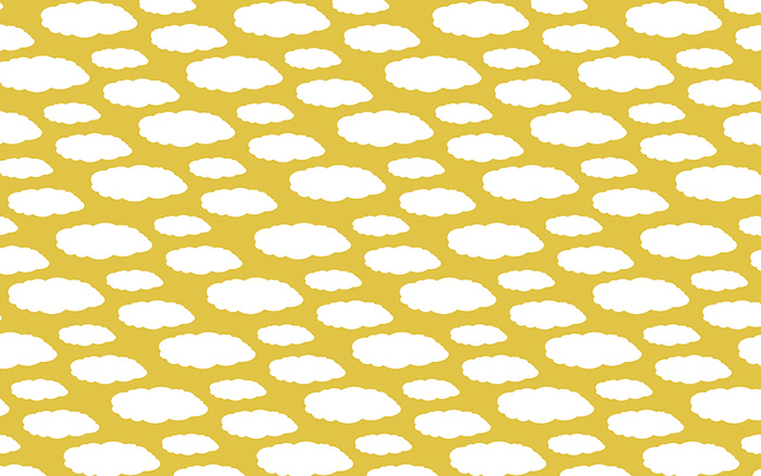 黄底白云图案背景高清