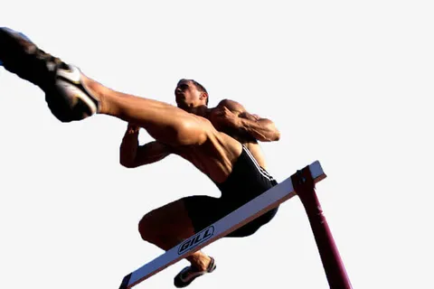 跨栏运动员免抠