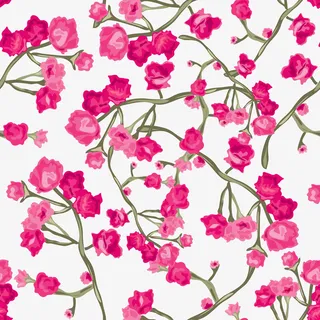 情人节红色花朵底纹免抠