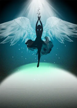 舞蹈芭蕾音乐海报PSD背景图高清