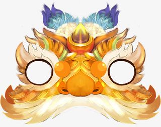 卡通中国风龙头免抠