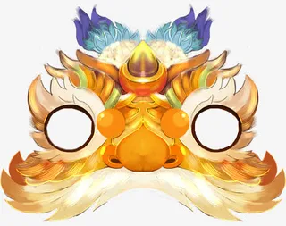 卡通中国风龙头免抠