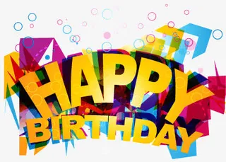 创意时尚立体生日背景矢量素材