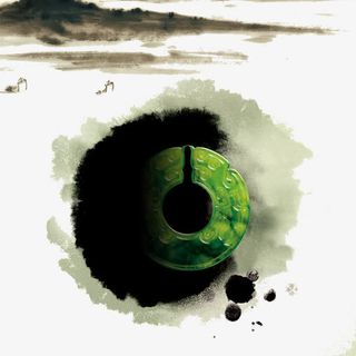 中国风水墨玉免抠