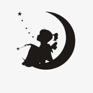 孤独女孩的剪影免抠