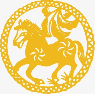 十二生肖剪纸素材免抠