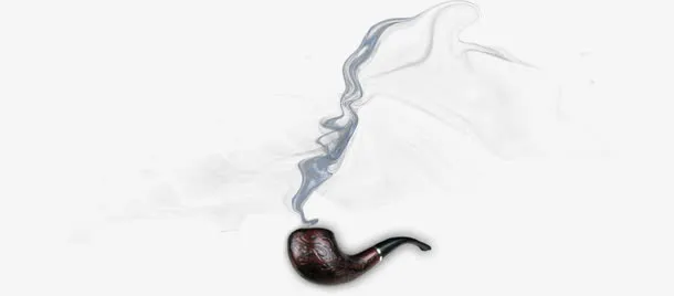 烟斗烟雾父亲节素材免抠