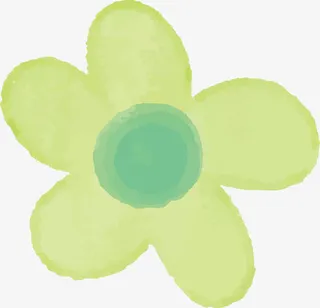 水彩画可爱的动物和春天免抠