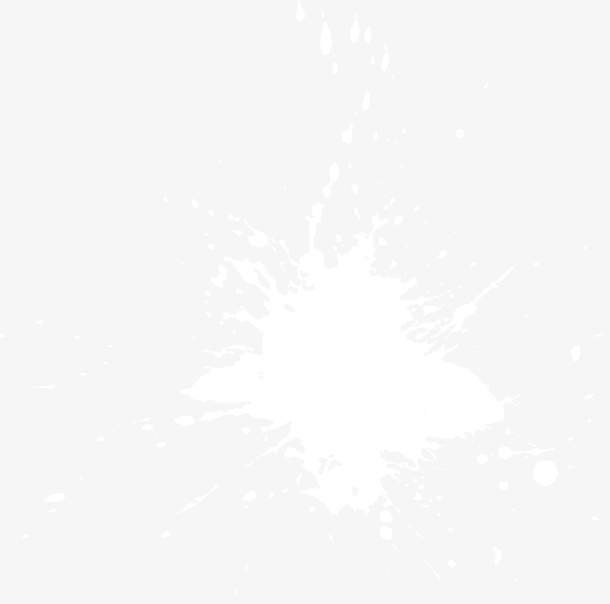 白色简约水墨免抠