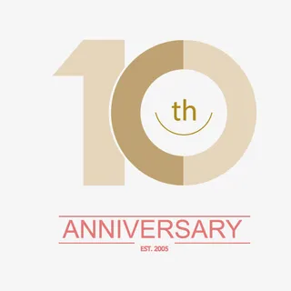 10周年 艺术体 数字免抠