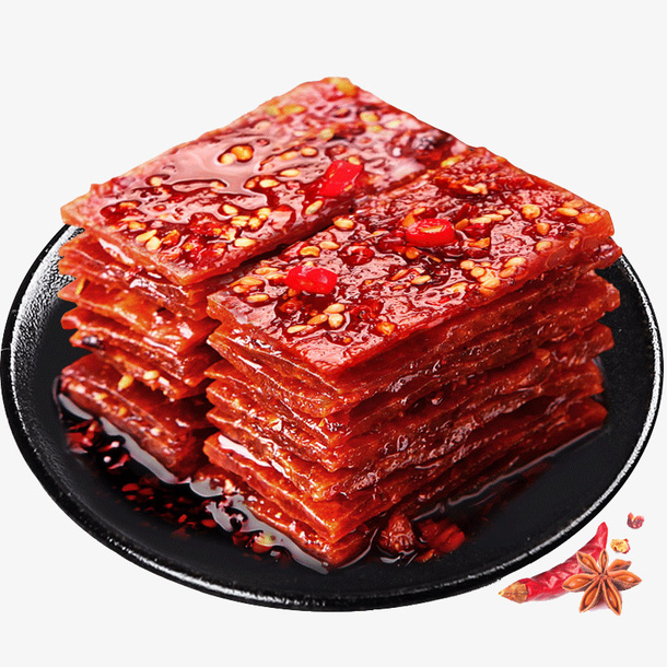 麻辣猪肉脯免抠