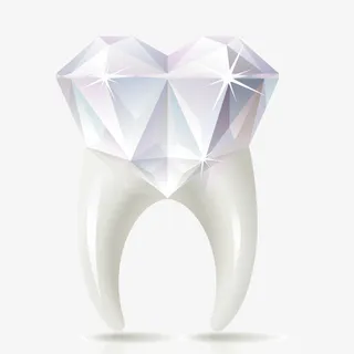 钻石美白牙刷包装免抠