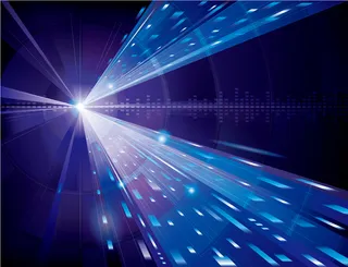 蓝色光效箭头科技背景矢量素材高清商务科技背景