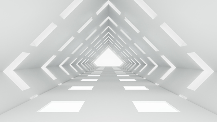 白色三角科技背景高清商务科技背景