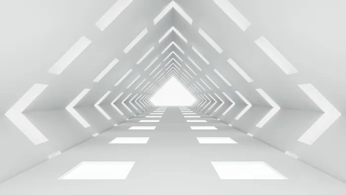 白色三角科技背景高清商务科技背景