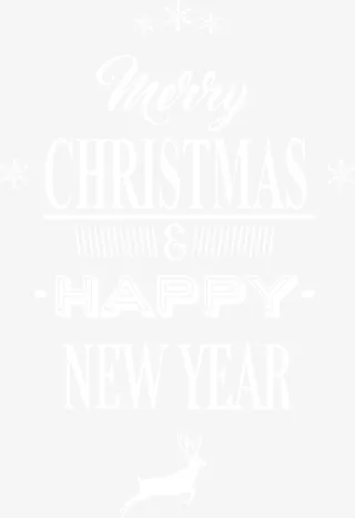 白色圣诞节麋鹿标签免抠