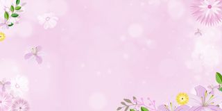 春季春天小清新 绿植 花朵 背景高清