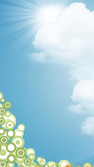 彩色几何天空H5背景高清