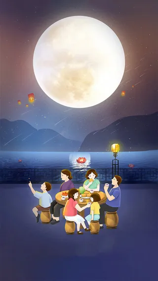 中秋背景高清