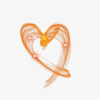 创意心形光效免抠