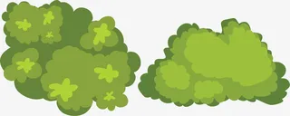 春天茂密绿色草丛免抠