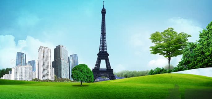 文明城市大气背景免抠