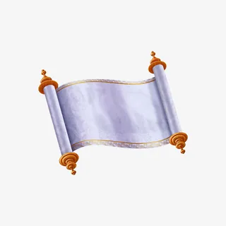 蝴蝶 卷轴  青花瓷 中国风元素  册免抠