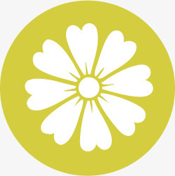 扁平化图标菊花符号免抠