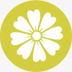 扁平化图标菊花符号免抠