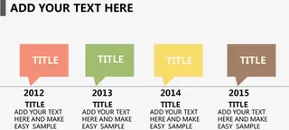 扁平化彩色时间轴免抠