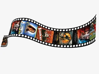 电影漂浮胶卷免抠