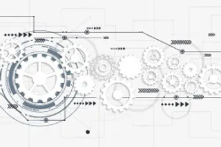 精美齿轮背景矢量