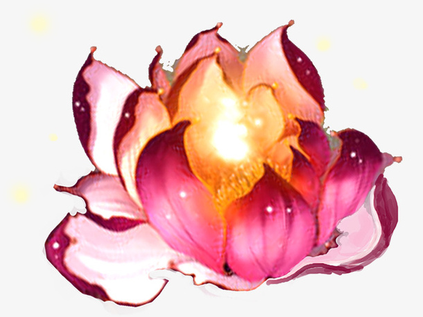 漂浮元素花4免抠