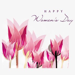 女生节花朵免抠节日妇女节元素