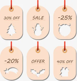 扁平粉色节日挂饰免抠