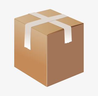 立体简约纸盒装饰广告设计免抠