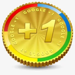 Google+1硬币图标免抠