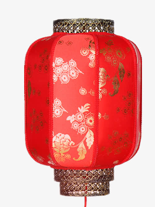 圆冬瓜仿羊皮灯笼免抠