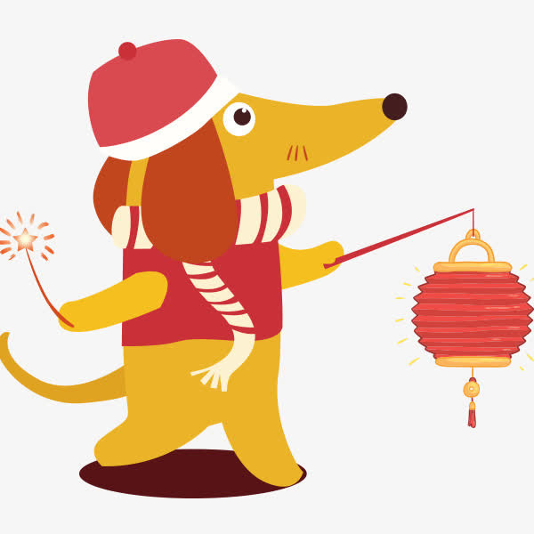 提着灯笼的小狗免抠