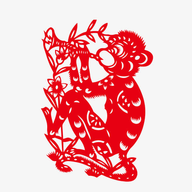 猴年剪纸免抠